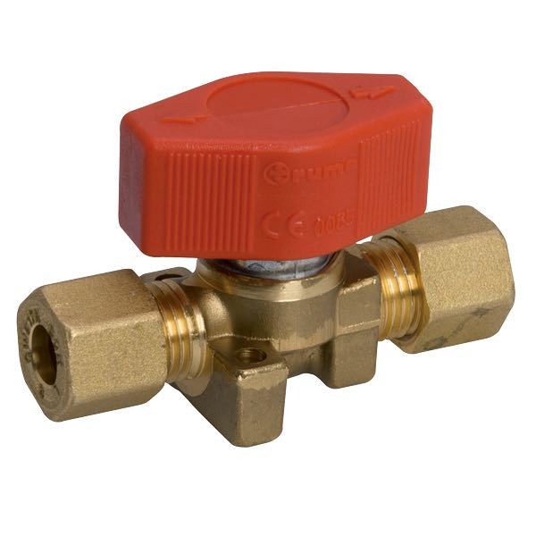 Gasolkran med 8mm röranslutning