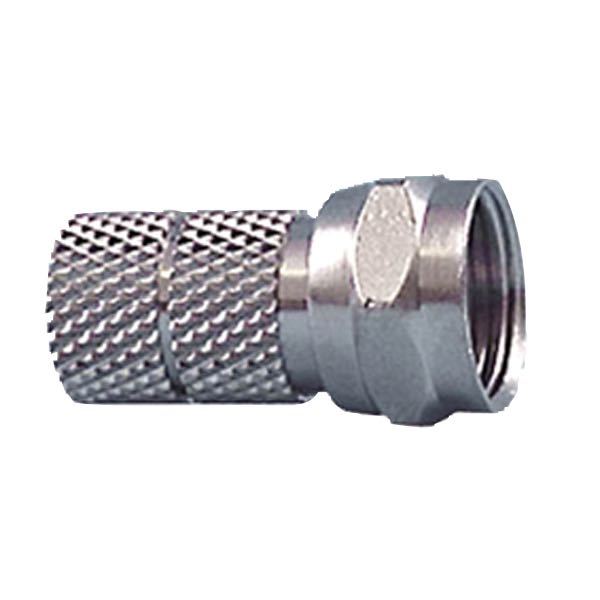 F-kontakt för 6 mm-kabel (koaxial)