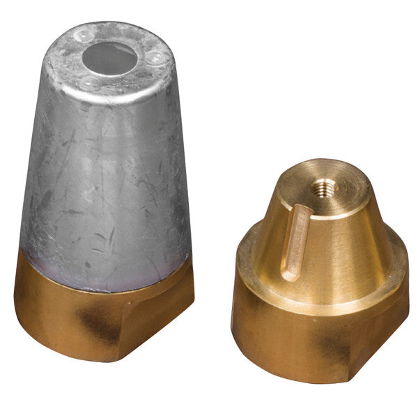 1852 Zinkmutter med 40 mm gänga 55 mm axel