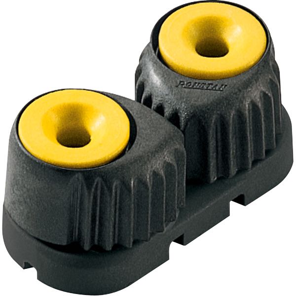 Ronstan Liten cleat, gul för 2-8 mm linor