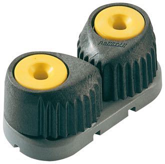 Ronstan Medelstor cleat, gul till 3 - 12 mm lina