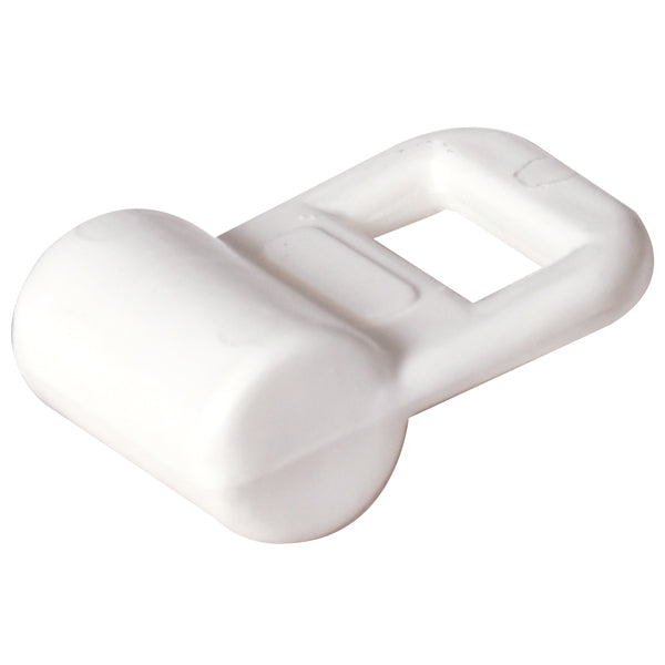 Segeltravare i vit nylon Ø12 mm