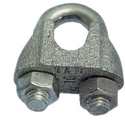 Vajerlås galv 8 mm bygel 2 st.