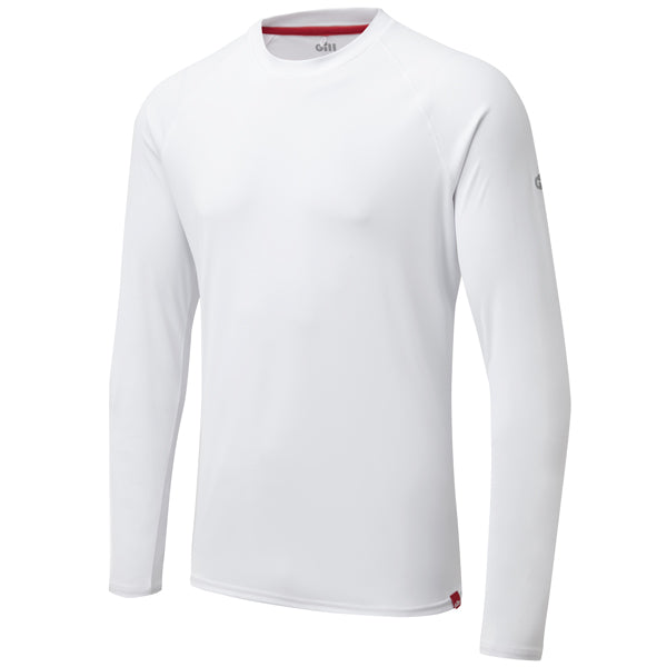 Gill UV011 Herr UV Tec T-Shirt Lång Vit Str M