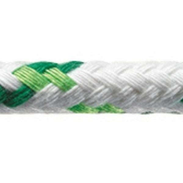 Robline Neptun 500 Skotlina, 6mm Vit/Grön - 1 m