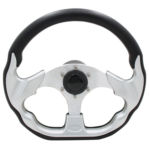 Sportratt svart med alu, Ø318x303 mm, med 3/4" std. nav