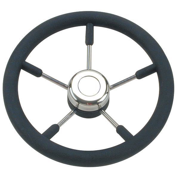 Stålratt med svart ring Ø55 cm