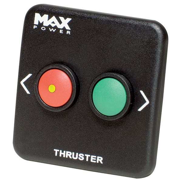 Max Power tryckknapp panel 12/24 V svart