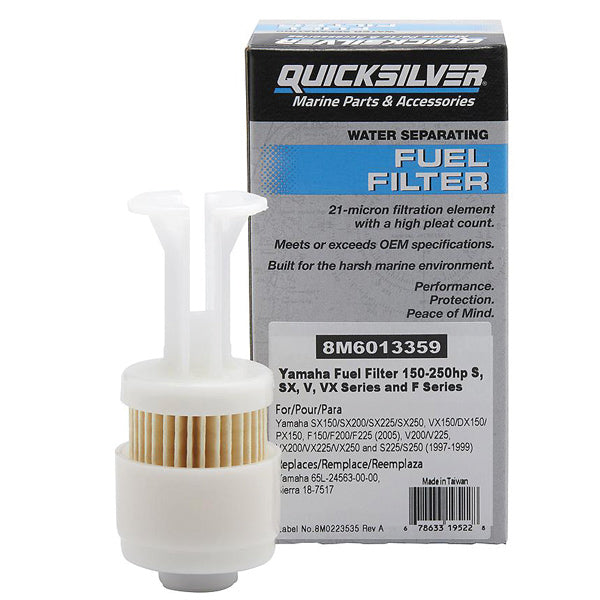 Quicksilver 8M6013359 Bränslefilter, Yamaha S, SX, V, VX & F Series