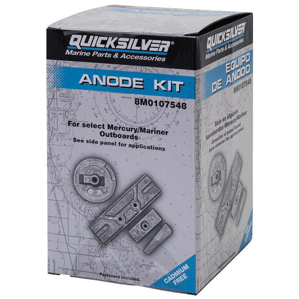 Quicksilver 8M0107548 Aluminiumanodkit till utvalda Mercury 75-150 hk
