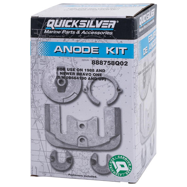 Quicksilver 888758Q02 Aluminiumanodkit till MerCruiser Bravo One