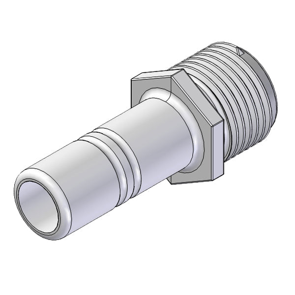 Whale adapter 1/2" hane - 15mm slangstos 100 st