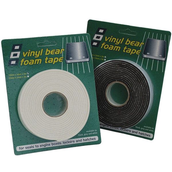 Psp vinyl foam tejp tätn.list självhäft. vit 25x3 mm 3 m