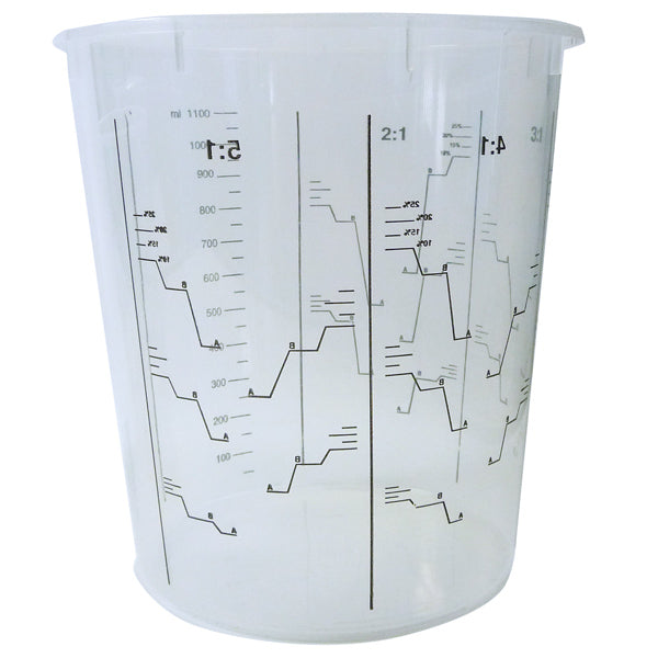 Blandningsmugg 1,3L Heavy Duty, frp med 25 st