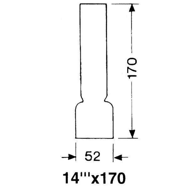 DHR Lampglas 14 x 170 mm