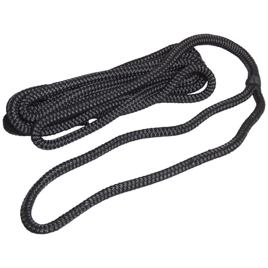 Robline förtöjning flätad, Svart 14mm x 6m