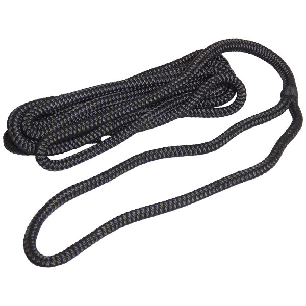 Robline förtöjning flätad, Svart 12mm x 10m
