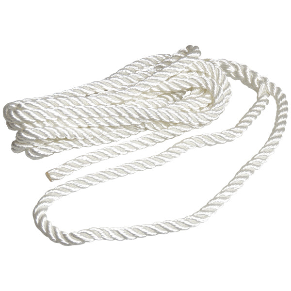Robline förtöjning 3-slagen, Vit 16mm x 10m