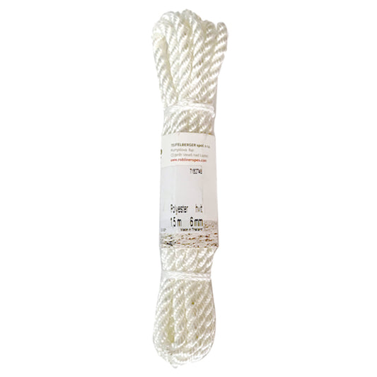Robline fendertlina vit 3-slagen 2-pack 8mm x 2m