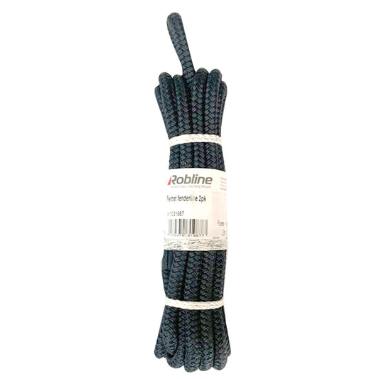 Robline fendertlina flätad 2-pack navy 6mm x 2m