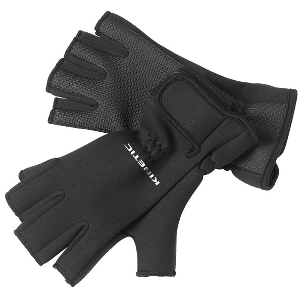 Kinetic neoprenhandske "Half Finger" M svart