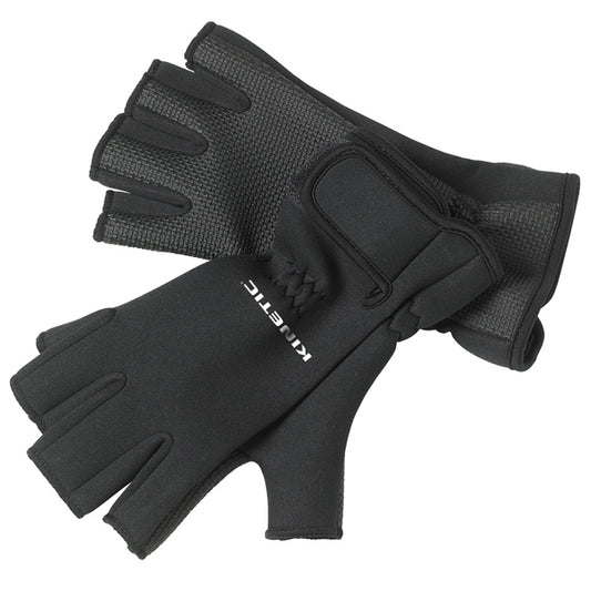 Kinetic neoprenhandske "Half Finger" XL svart