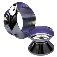 Rosett+knopp förkr. mässing 19mm Mont.hål 23mm