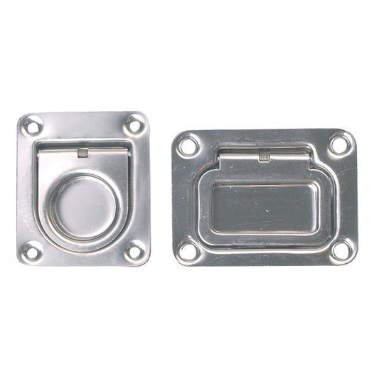 Durkring med fjäder 66x56mm djup 12mm RF stål
