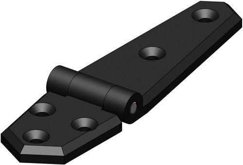 Trudesign gångjärn långt svart 134x35mm