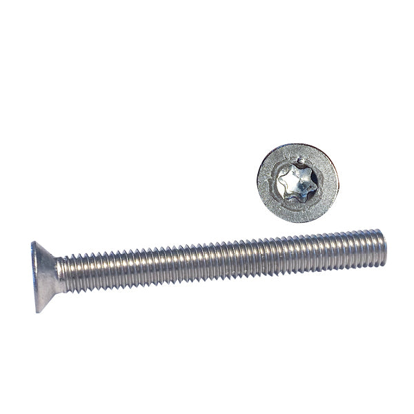 Maskinskruv flatförsänkt Torx 10x60 a4 100st