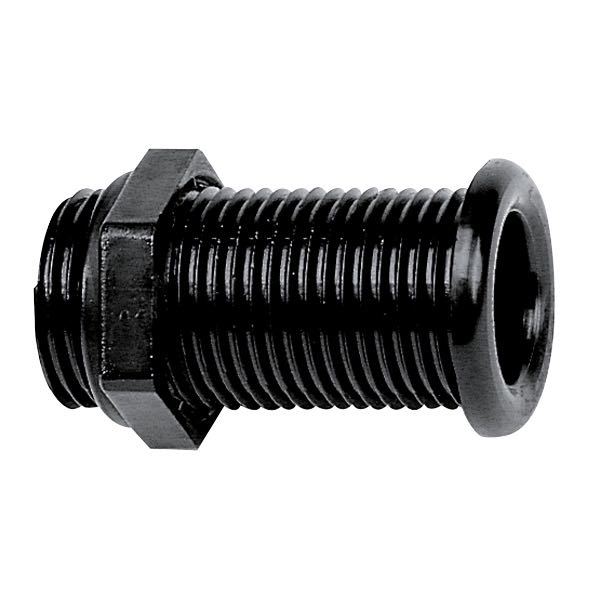Bordgenomföring svart, l-62mm utv Ø: 39 mm inv. Ø: 25 mm