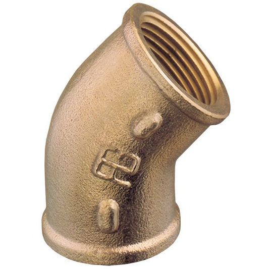 Guidi Böj 45° inv/inv 3/4" brons