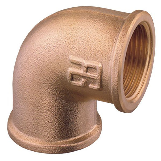 Guidi Böj 90° inv/inv 1/2" brons