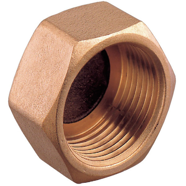 Guidi Ändmuff innergänga 1/2" brons