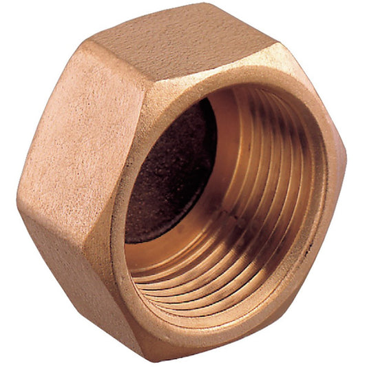 Guidi Ändmuff innergänga 1 1/2" brons