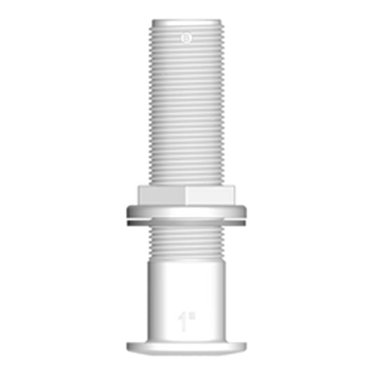 Trudesign Bordgenomföring lång, vit 1 1/4"