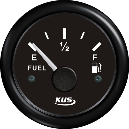Kus bränslemätare svart 0-190ohm 12/24V