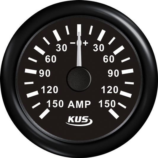 Kus amperemeter svart, med 150Amp shunt 12/24V