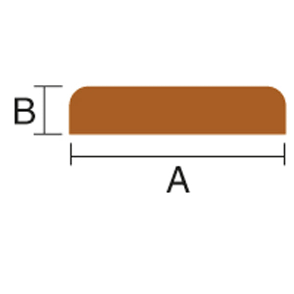 Kantlist 19x7 mm, l=2000 mm
