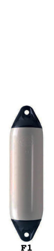 Polyform F1 fender 610x150mm grå/svart