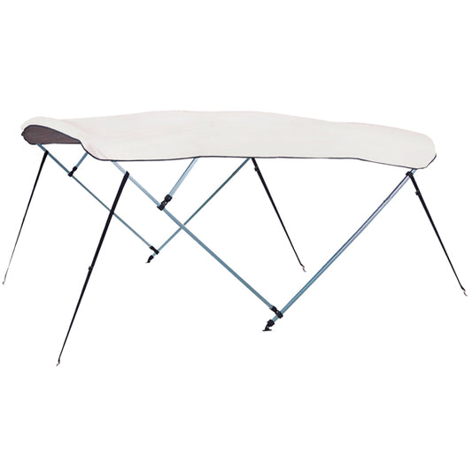 Bimini top 3-armad alurör Ø25mm vitt l180 b160-170 h110cm