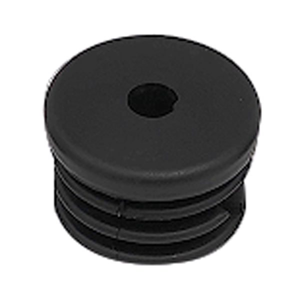 Ändplugg invändig, svart PVC til rör Ø25mm, 4 st.