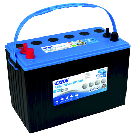 Exide Batteri dual AGM 720cca - 100Ah gänga