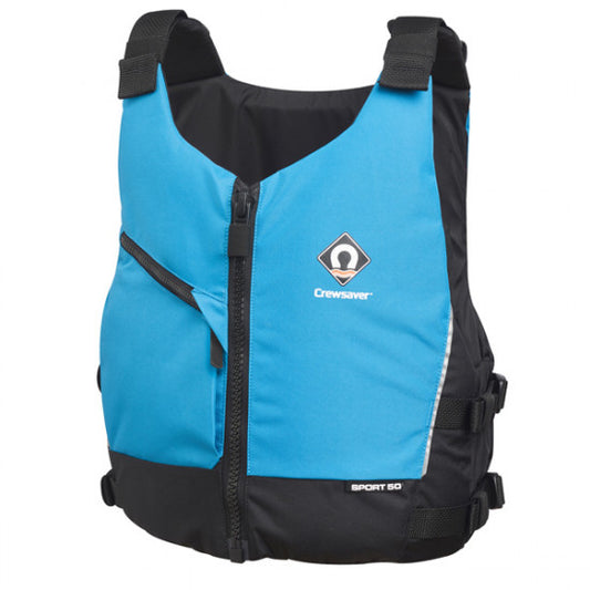 Crewsaver Sport 50N flytväst, Blå S/M bröstmått 86-99cm