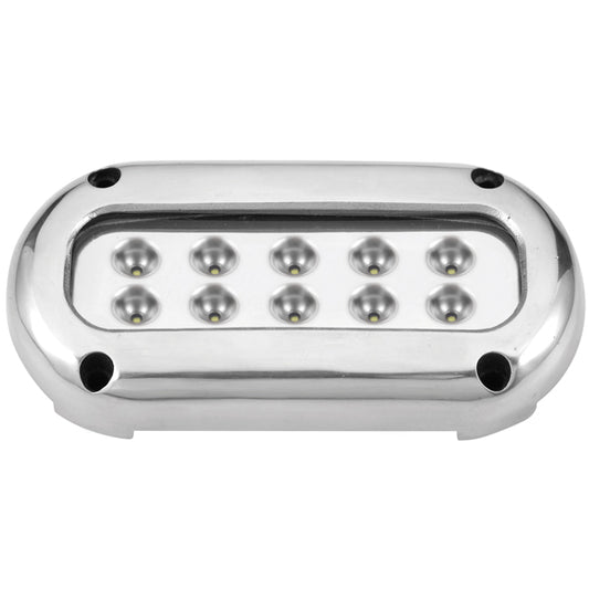 Undervattensbelysning utanpåliggande 25,2 W 10-30 V 10 LED blå