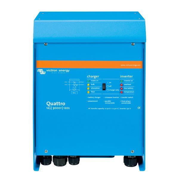 Victron växelriktare/laddare quattro 12 V 4500W/220-100/100Amp