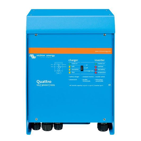 Victron växelriktare/laddare quattro 12 V 4500W/220-100/100Amp