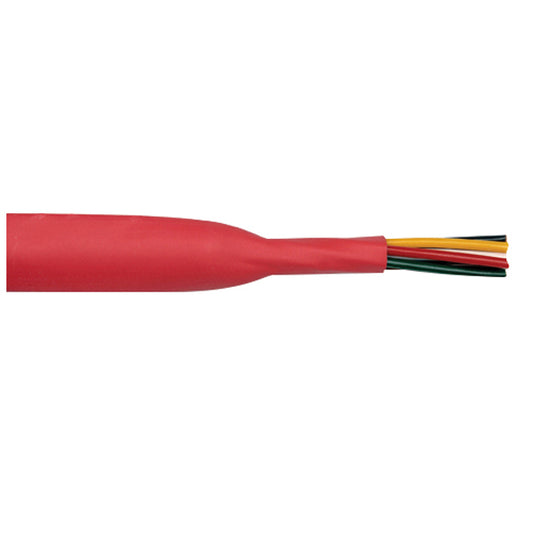 Krympslang 20st av 15cm röd från inv. Ø4,8 till Ø2,4mm