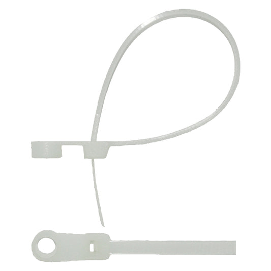 Buntband vita med hål 145 x 3,6 mm-20 st