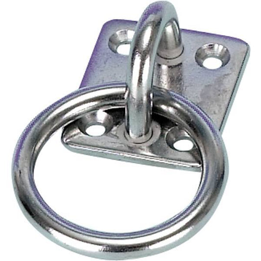 Monteringsplatta med lös ring Ø6 mm - RF stål